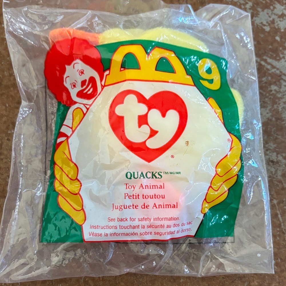 Ty Quacks Toy Animal - Red and Yellow